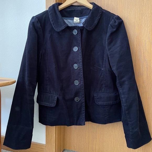 J.Crew Crop Ribbed Swing Jacket - Picture 1 of 3